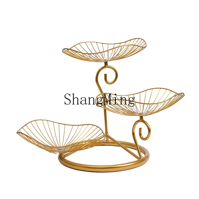 

PYH new Internet celebrity beautiful and exquisite multi-layer tall fruit pot fruit plate fruit basket living room