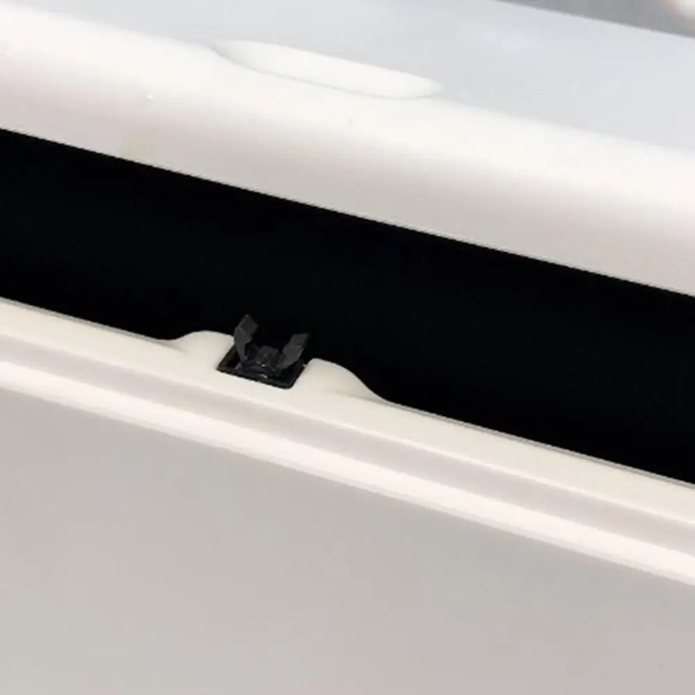 24 Pcs Trash Can Lock Buckle Bins Waste Plastic Universal Push Spring Latch Garbage Locks Black White Clips Easy Install