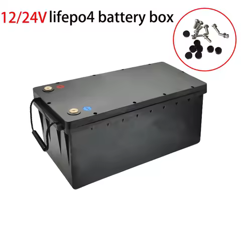 12V 24V 90Ah 105Ah 280Ah 320Ah Lifepo4 Battery Storage Boxes Case Plastic Storage Box for Solar Cells Caravan RV Marine