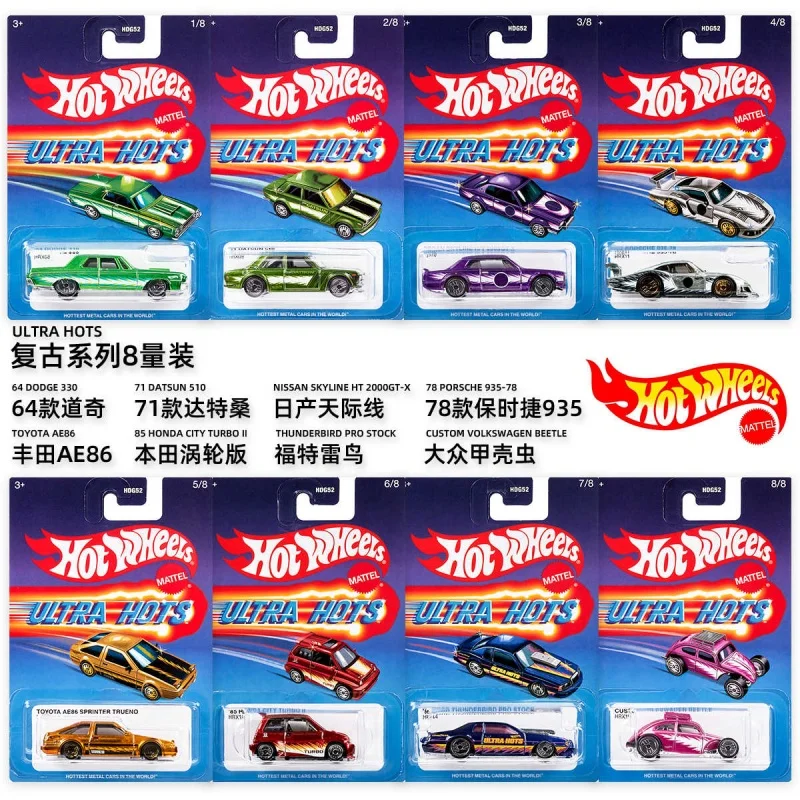 

Mattel Original Hot Wheels Car Target Ultra Hots 2024 Mix 2 Hdg52 1:64 Diecast Vehicle Model Cars Toys Car Model Collection Gift