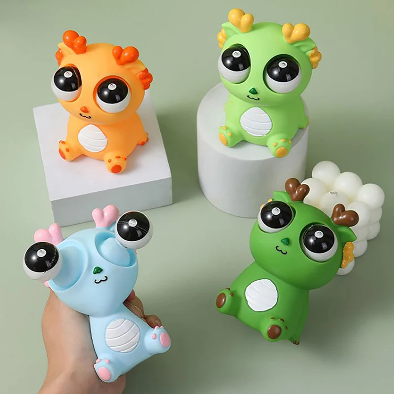 Creative Boost Dragon Eyes Popping Squeeze Toys Adult Children Anti-stress Gifts Toys Tricky Doll Decompression