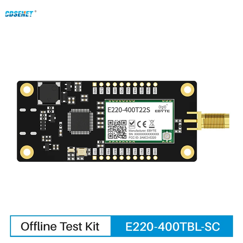 LoRa 433MHZ Offline Test Development Kit OLED Screen CDSENT E220-400TBL-SC Soldered with Module E220-400T22S Test Board