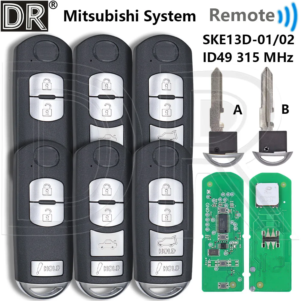 

Great 315MHz ID49 Chip SKE13D-01/SKE13D-02 Universal Proximity Car Remote Key For Mazda CX-3 CX-5 CX-9 3 5 MX-5 Miata 2013-2019