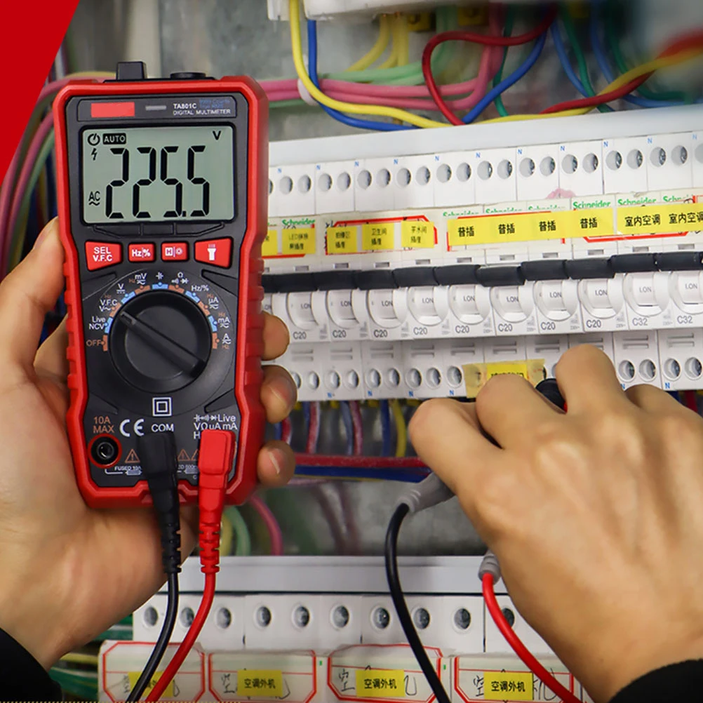 

Smart Digital Multimeter Auto Ac Dc Voltage Current Tester Portable Electrical Repair Tool Home Use Flashlight