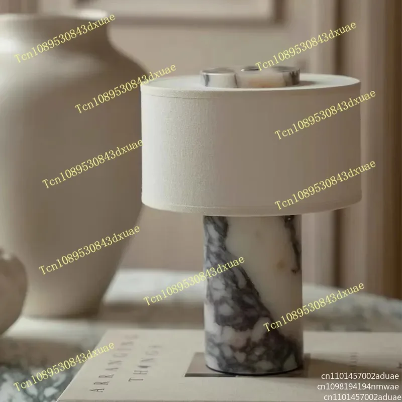 Modern design natural marble table lamp holder living room bedroom new luxury decorative table lamp