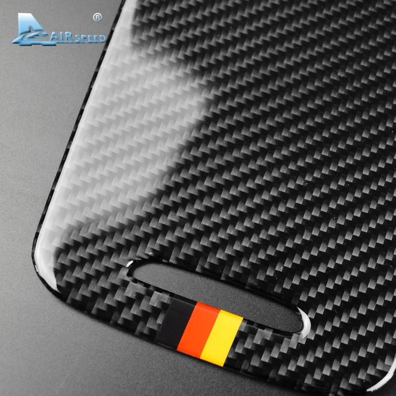 Real Soft Carbon Fiber Sticker for Mercedes Benz A Class W176 CLA C117 GLA X156 2013-2018 Car Center Console Panel Accessories