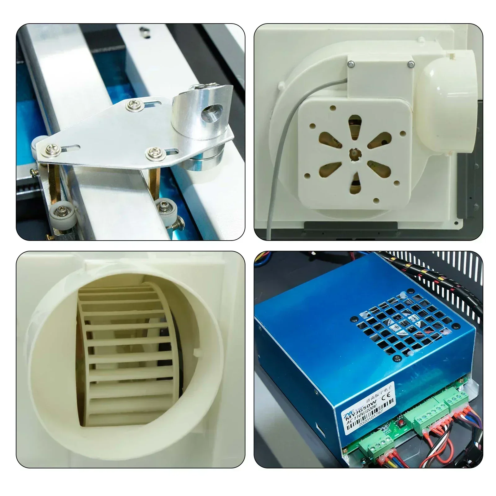 Macchina integrata per incisione e taglio laser CO2 ad alta potenza Sihao 50W 300x200mm Attrezzatura per incisione e taglio del legno