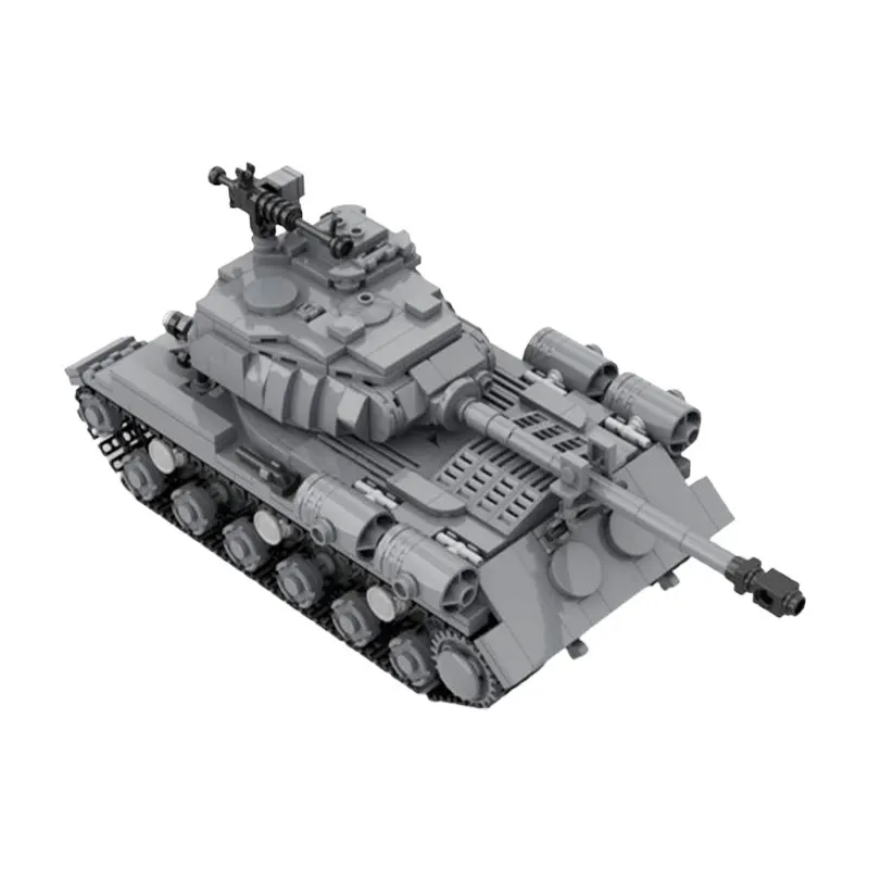 MOC-85129 WW II 군사 차량 시리즈 IS-2 모드 1944 소련 탱크 빌딩 블록, DIY 모델, 벽돌, 크리스마스 선물용 퍼즐 장난감