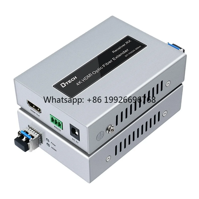 Factory 300m 20km 40km Audio Video Optical Extender Receiver Over Fibre Cable 4k hdmi Fiber Optic Transmitter