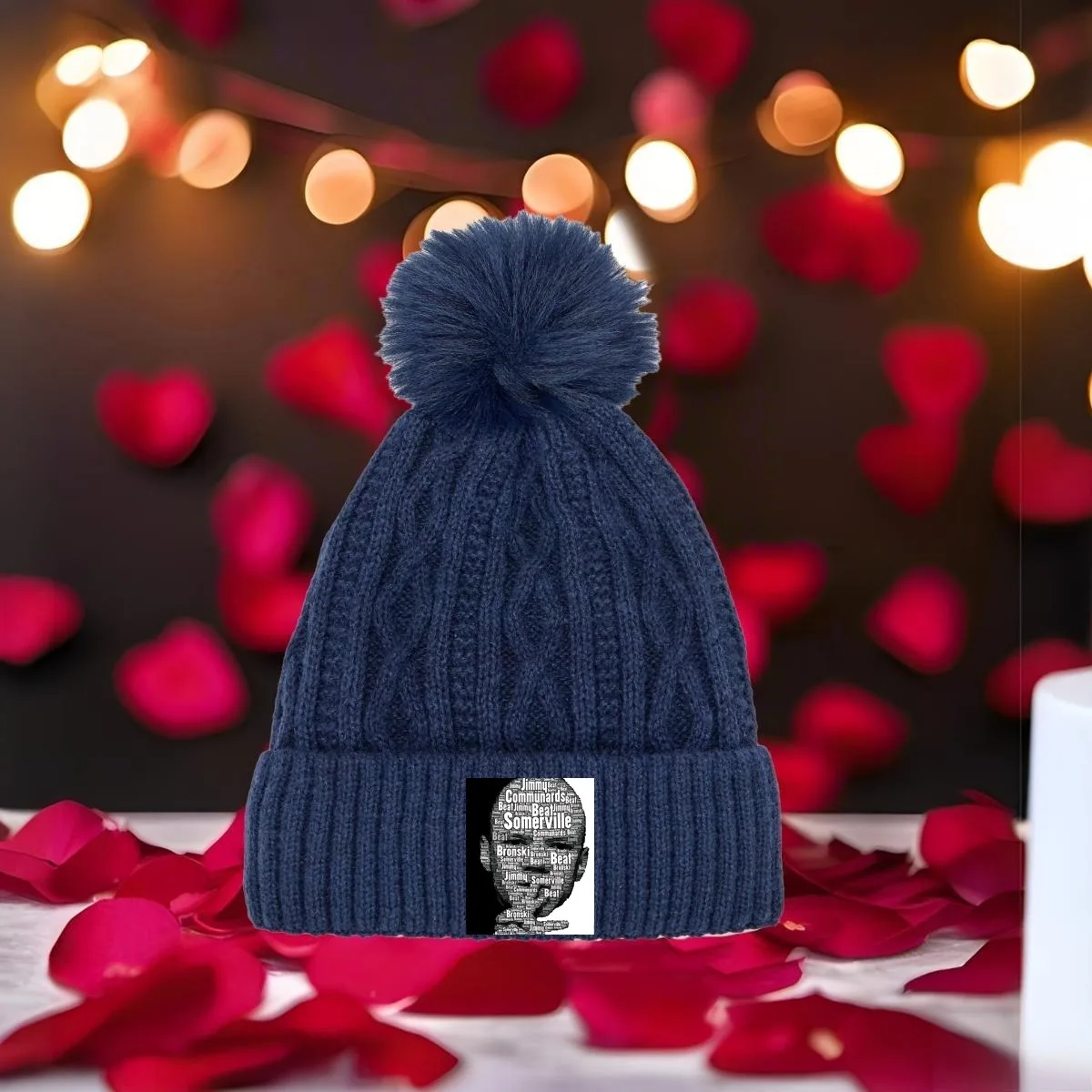 Bronski Beat New Unisex Pom Pom Knit - قبعة شتوية متعددة الألوان مع تصميم طباعة مخصص للرجال والنساء #4