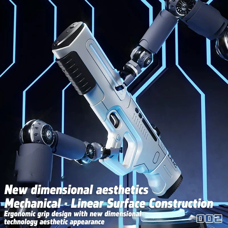 New Lighting Electric Continuous FireAutomatic Water Absorbing Water Gun Large Capacity Summer Water Fight Beach Toy