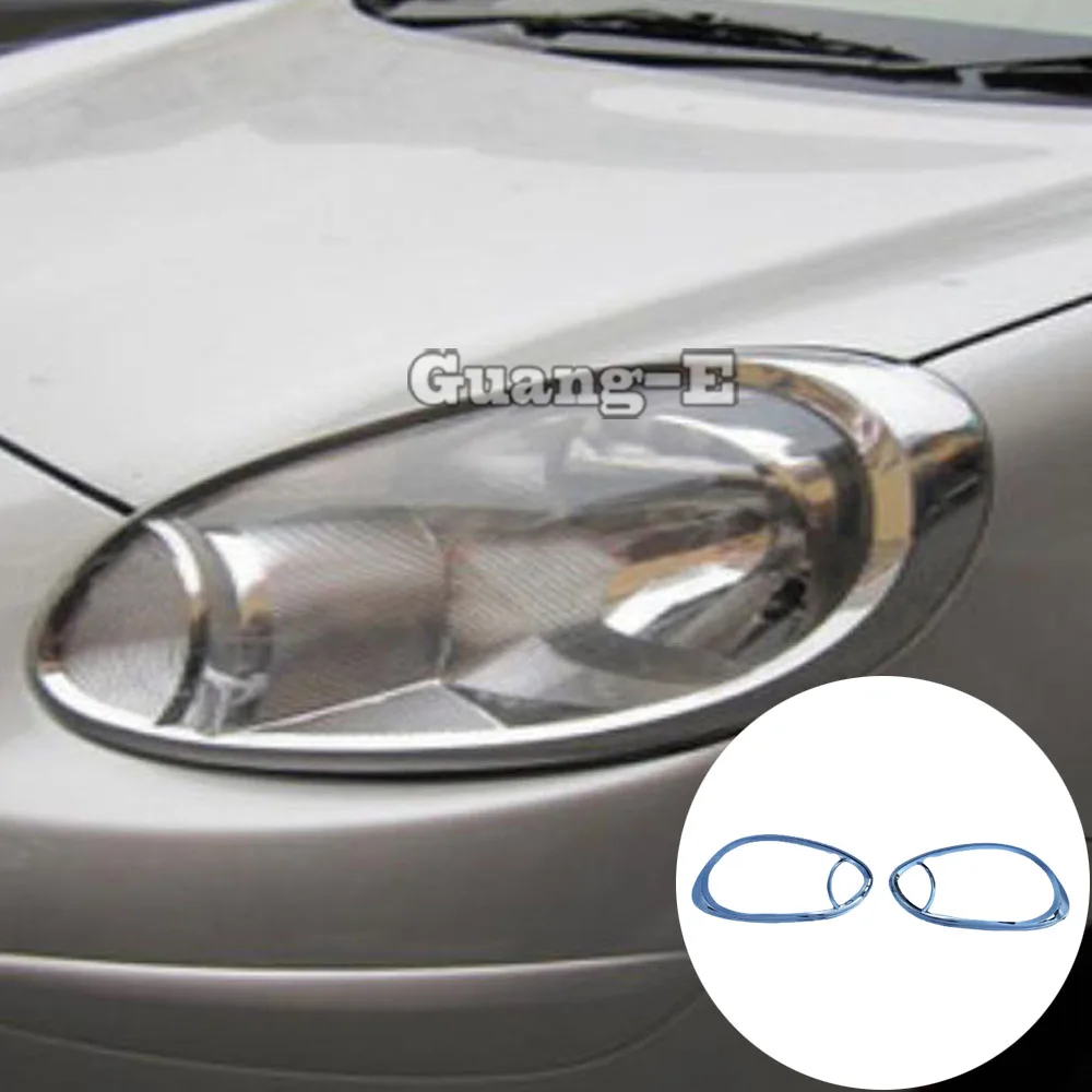

Car Body Front Head Light Lamp Hoods Molding Frame Trim Panel Molding 2PCs For Nissan March 2011 2012 2013 2014 2015 2016 2017