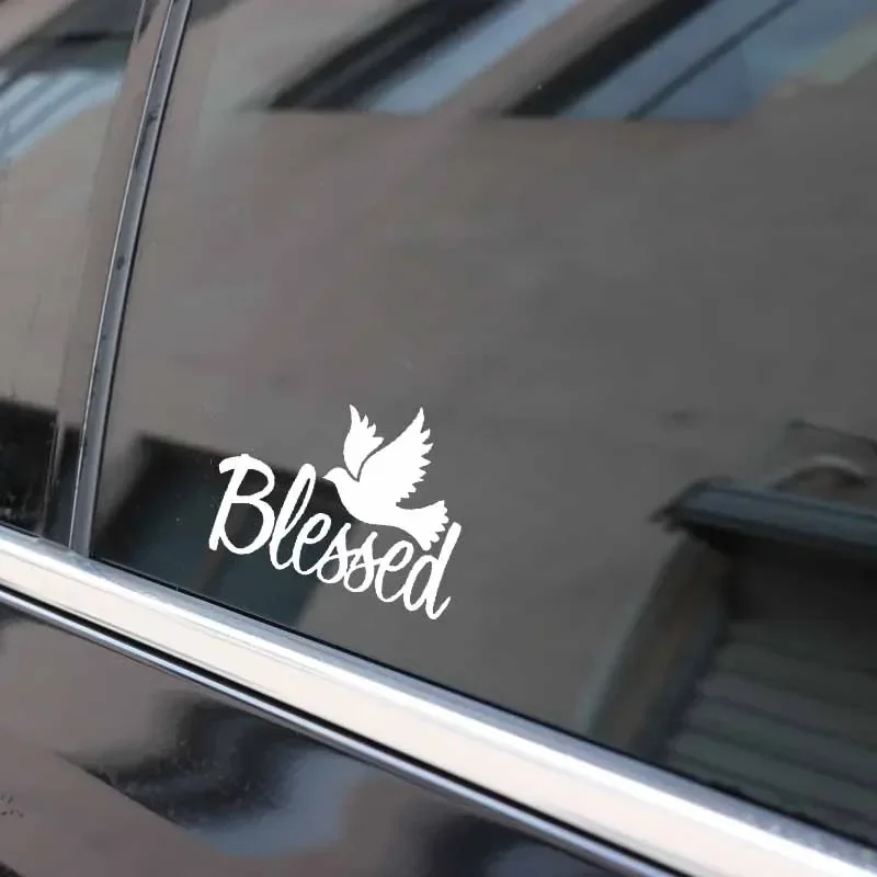Lifelike Blessed Jesus Vinyl Car Sticker Decals Black Silver 12.7CM*9.8CM
