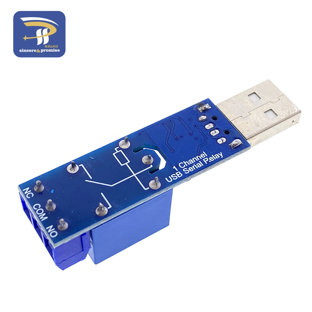 LCUS-1 USB Serial Port Control 1 Channel Relay Module 5V 10A CH340 Overcurrent Protection Computer Command Switch Smart Home