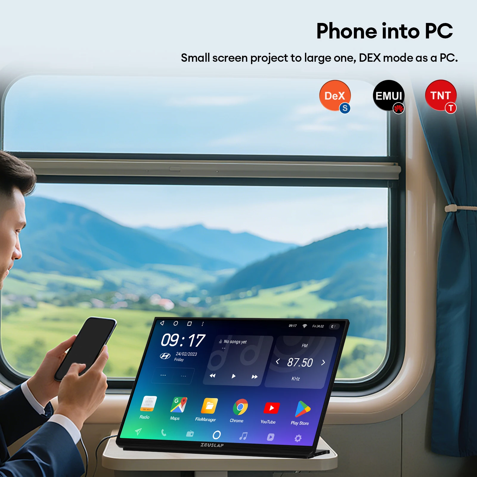 ZEUSLAP 16インチ 240Hz QHD ポータブルモニター Switch 2対応、Type-C