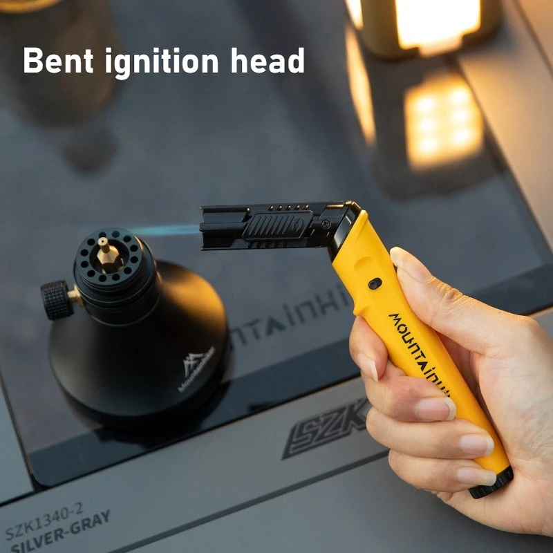 

Outdoor multifunctional igniter with bendable ignition head, camping, barbecue, picnic, home windproof inflatable lighter