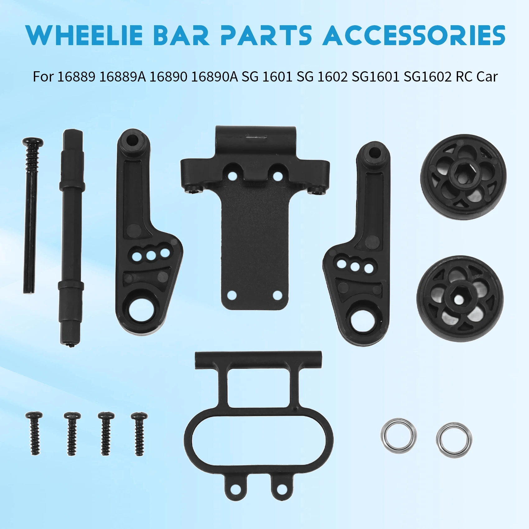 Wheelie Bar voor HBX 16889 16889A 16890 16890A SG 1601 SG 1602 SG1601 SG1602 RC Auto Onderdelen Accessoires