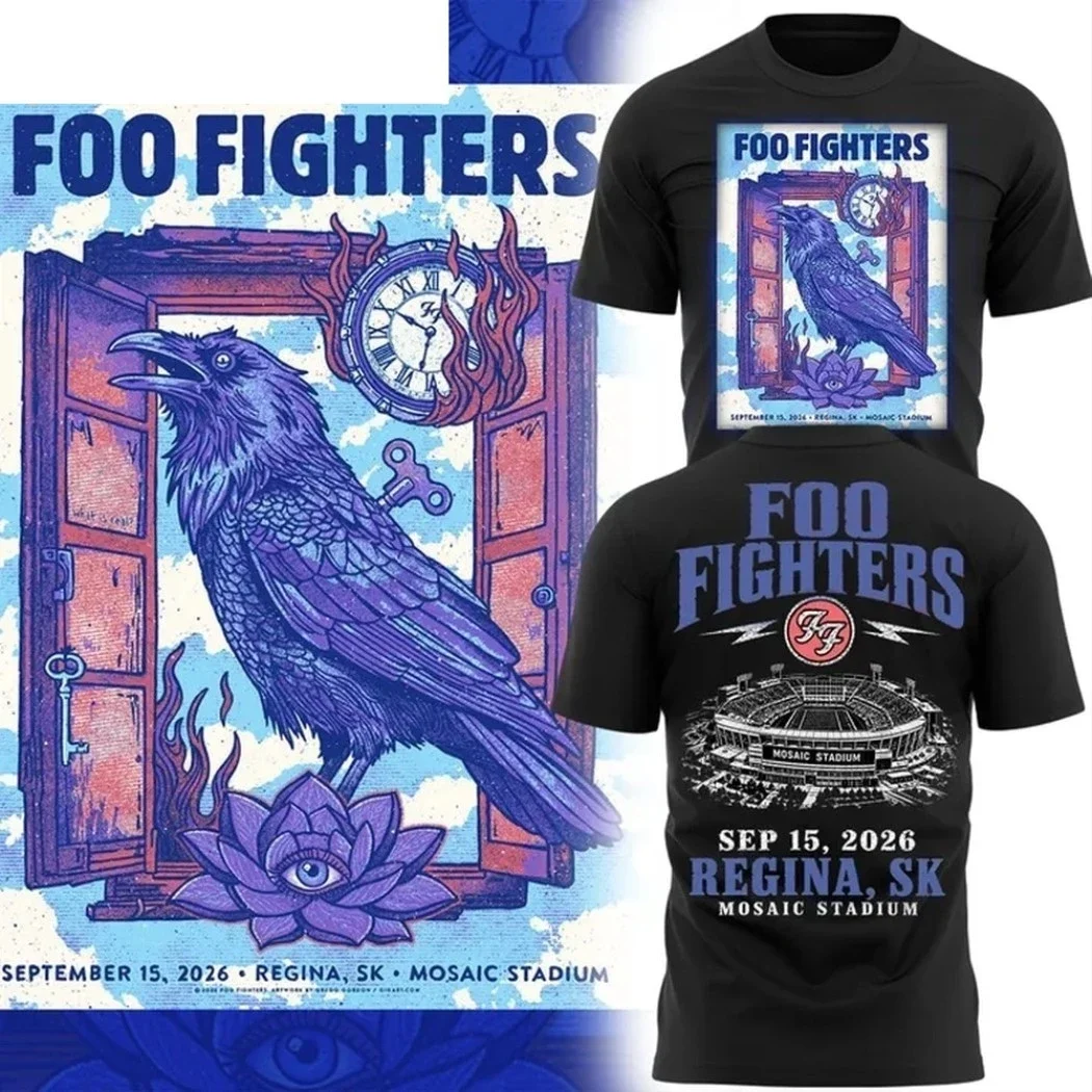 Foo Fighters' Take Cover Tour 'Brings Rock' N 'Roll Chaos To Philly Shirt Summer Men's and Women's Cotton T-shirt Comfortable