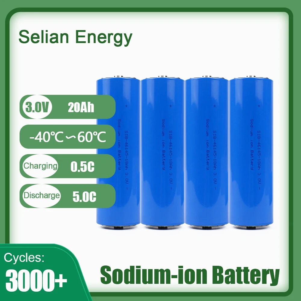 SIB 3V 20Ah Sodium Battery Na ion Cells Excellent rate For DIY 12V 24V Electric Scooters Tools 18000mA Free Shipping