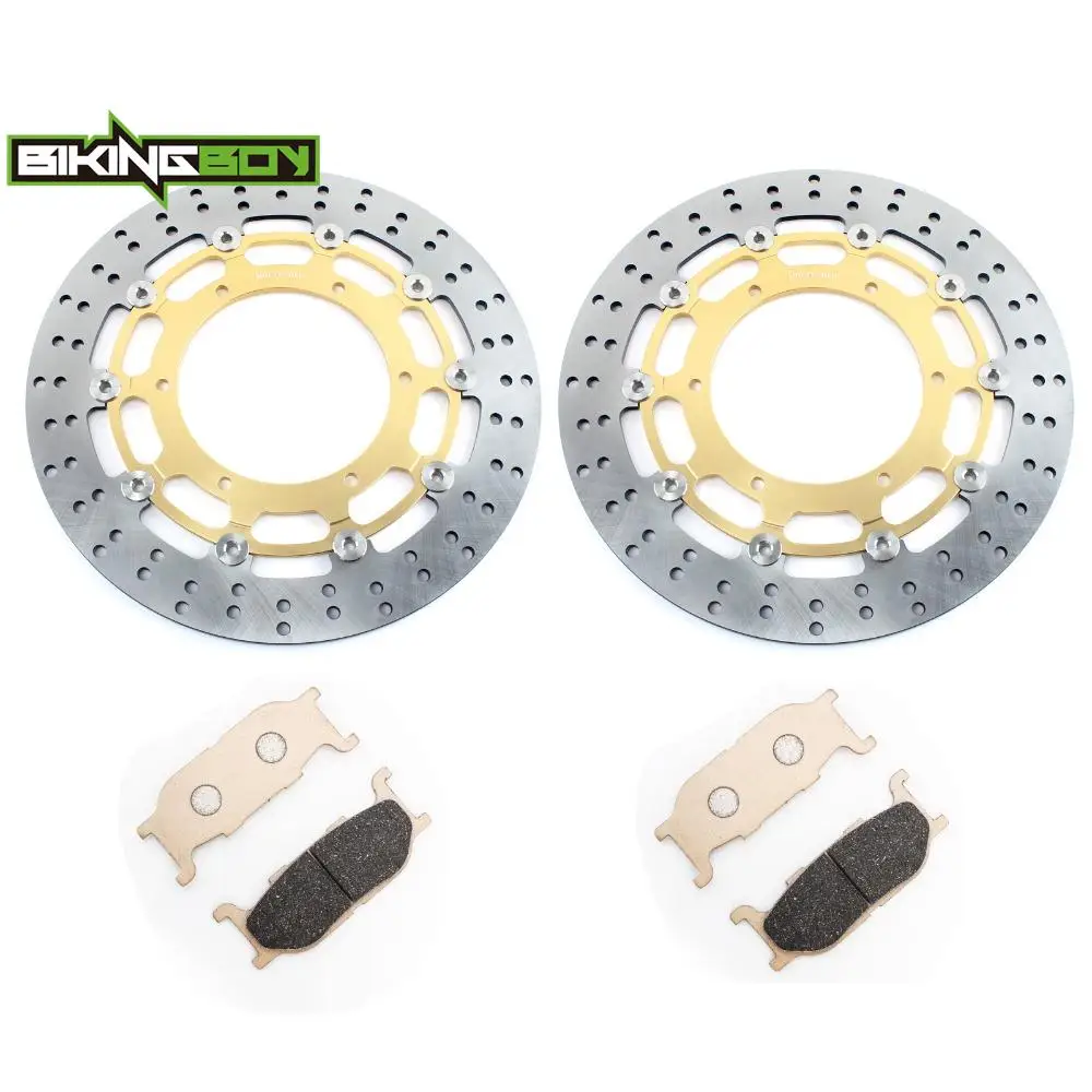 BIKINGBOY For Yamaha XVS 950 V-Star XVS950 Drag Star Tourer 2009 2010 2011 2012 2013 2014 Front Brake Disks Discs Rotors + Pads - view 4