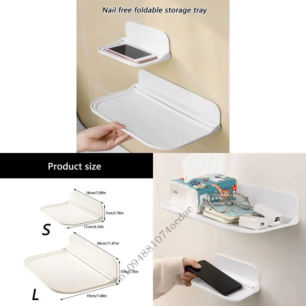 

Складная полка для хранения, водонепроницаемая конструкция из АБС-пластика, настенное крепление для кемперов