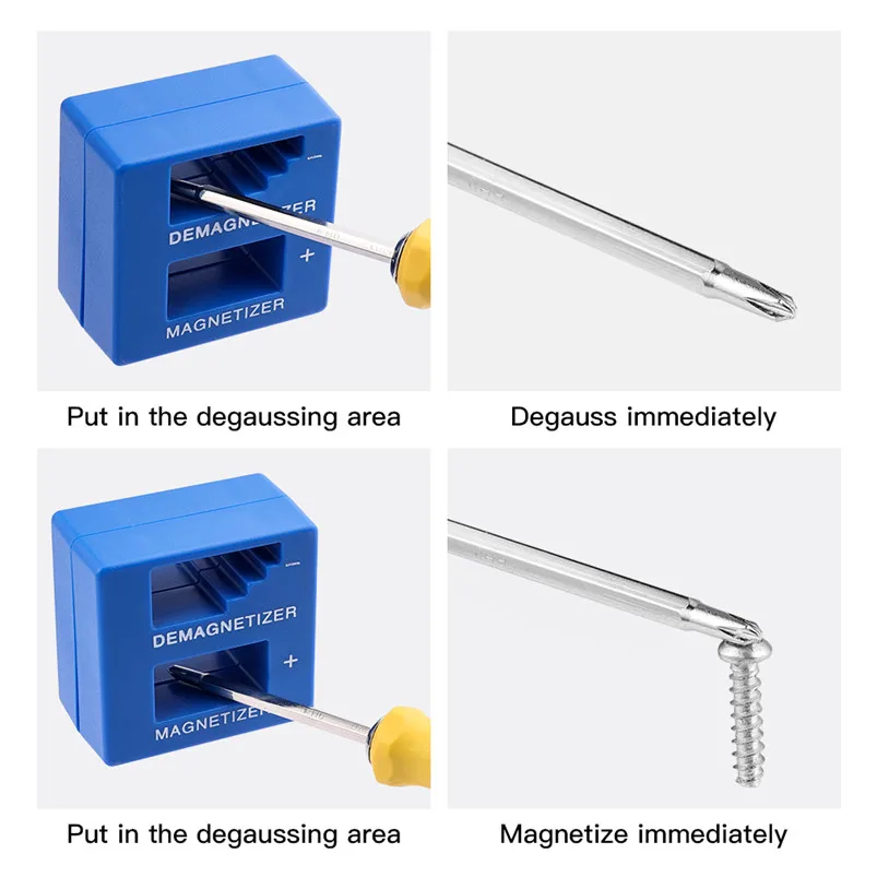 Magnetizer Demagnetizer Tool Blue Screwdriver Magnetic Pick Up Tool Screwdriver