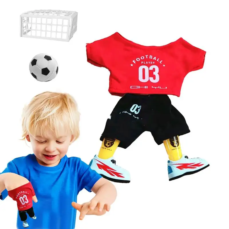 Finger Soccer Kit Fun Finger Puppets Football Set Children's Toys Game Mini Finger Stress Relief Table Match Game Toys For Kids