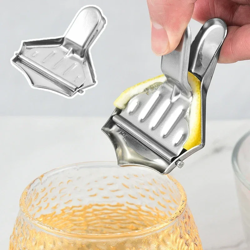 

Stainless Steel Lemon Tongs Fruit Juice Squeezer Portable Juicer Orange Citrus Presser Grape Clip Kitchen Accessories Ofertas