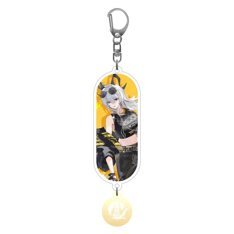 Anime Game Wuthering Waves X COMPOSE COFFEE Acrylic key chains Bag charm Cute Cartoon Character Stand Cosplay Display Gift 6CM