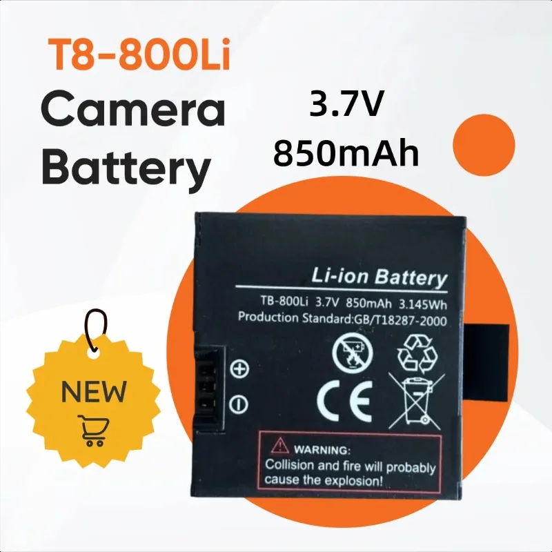 

850mAh T8-800Li for GOTOP Rugged Action Camera Battery
