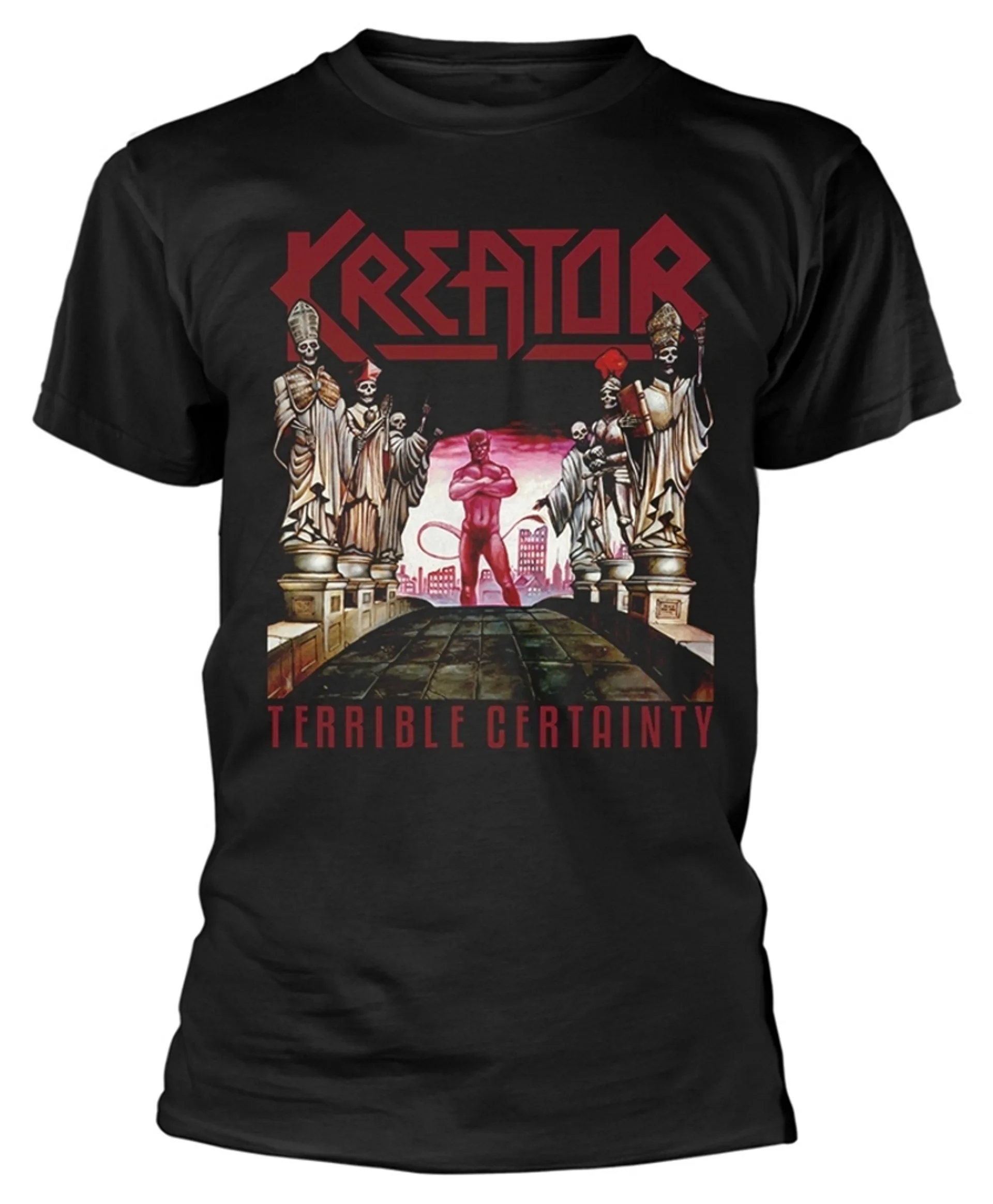 

Kreator Terrible Certainty T-Shirt Men Women Summer Cotton Tees Short Sleeve Brand T-shirt Retro Hip Hop Y2k Tops Men's Clothing