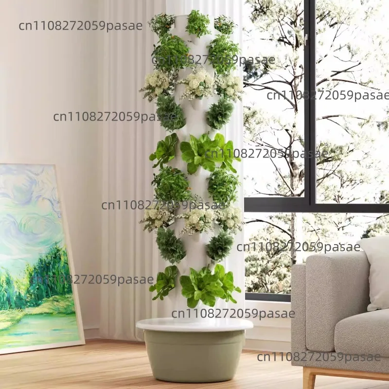 Hydroponic tower vegetable planting box flower pot rack vertical soilless cultivation equipment balcony intelligent planter