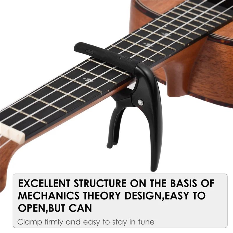 

Portable Guitar Capo Professional Guitar Tone Changer With Guitar Pick For Acoustic Electric Guitars Ukulele Mandolin