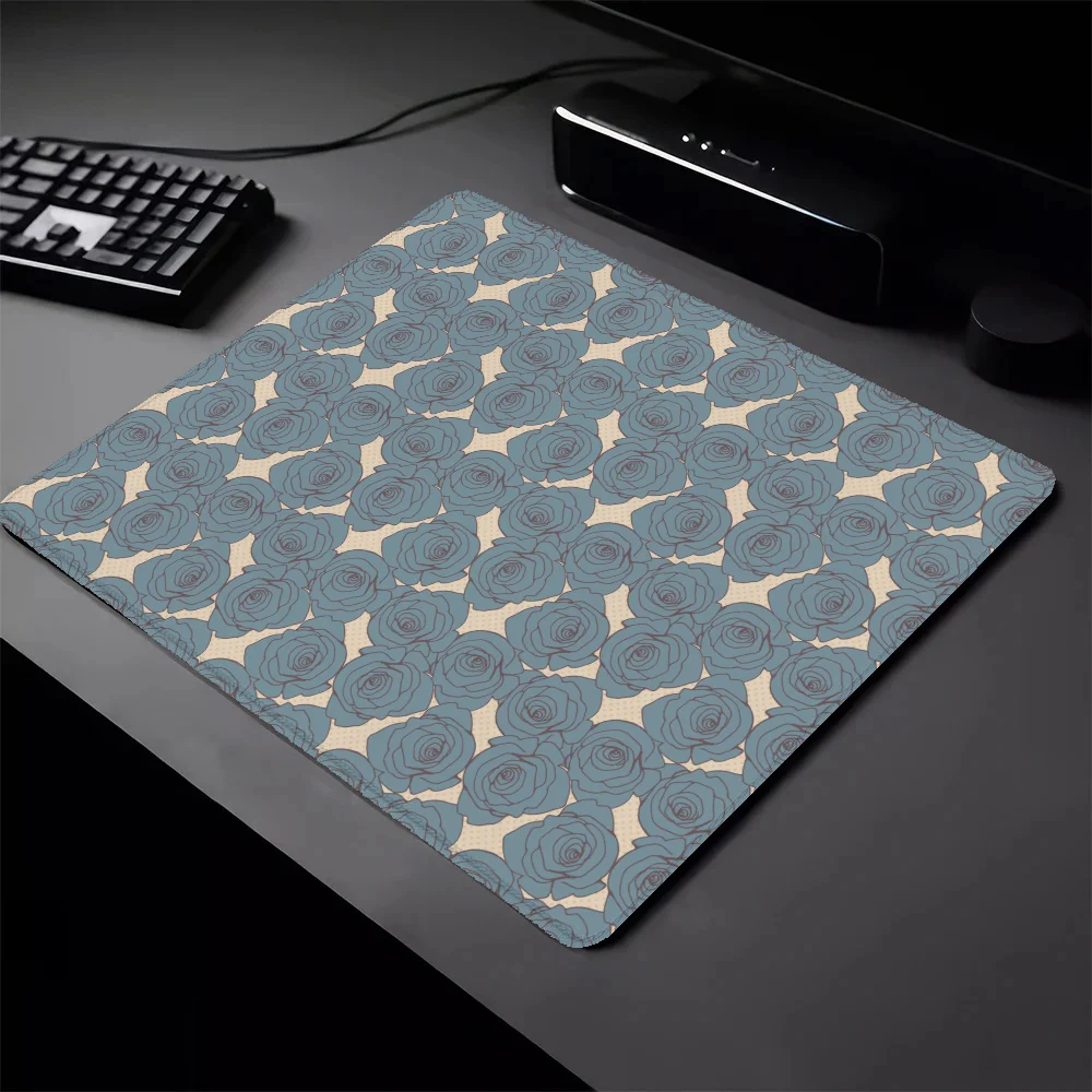 Keyboard Pad Mouse Flower Mousepad Gamer Small Wireless Mouse for Computer Gaming Pc Accessories Deskmat Rubber Mat Mausepad