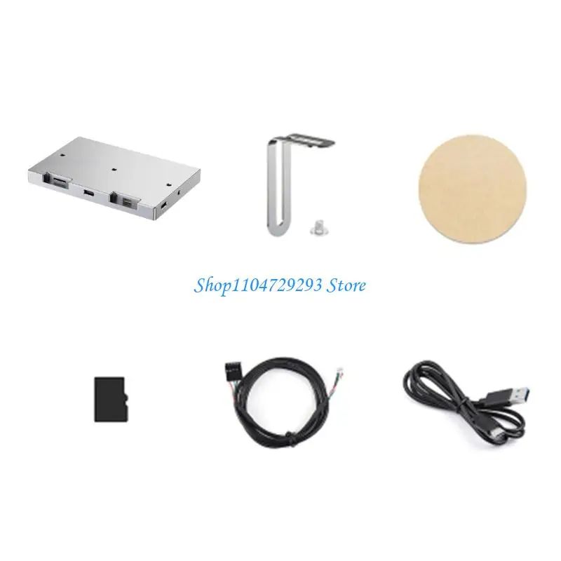 

Y2GD TypeC Computer Case Secondary Display Screen Colorful Lighting for Mini ITX PC Case CPU GPU HDDs Monitor