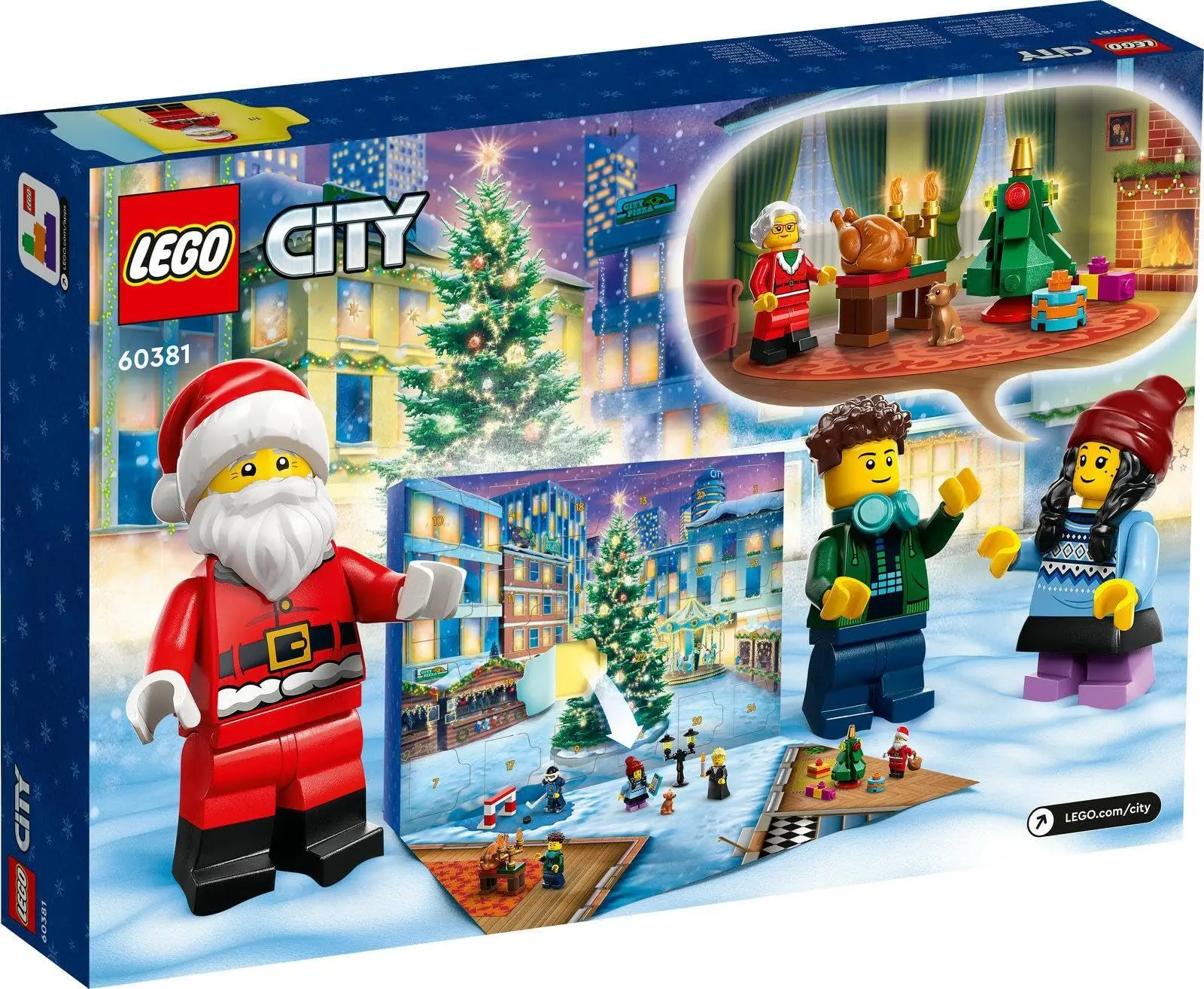 LEGO 60381 City Advent Calendar 2023 Building Blocks for Kids, Boys, and Girls Ages 7+ Birthday Christmas Gift (258Pieces)