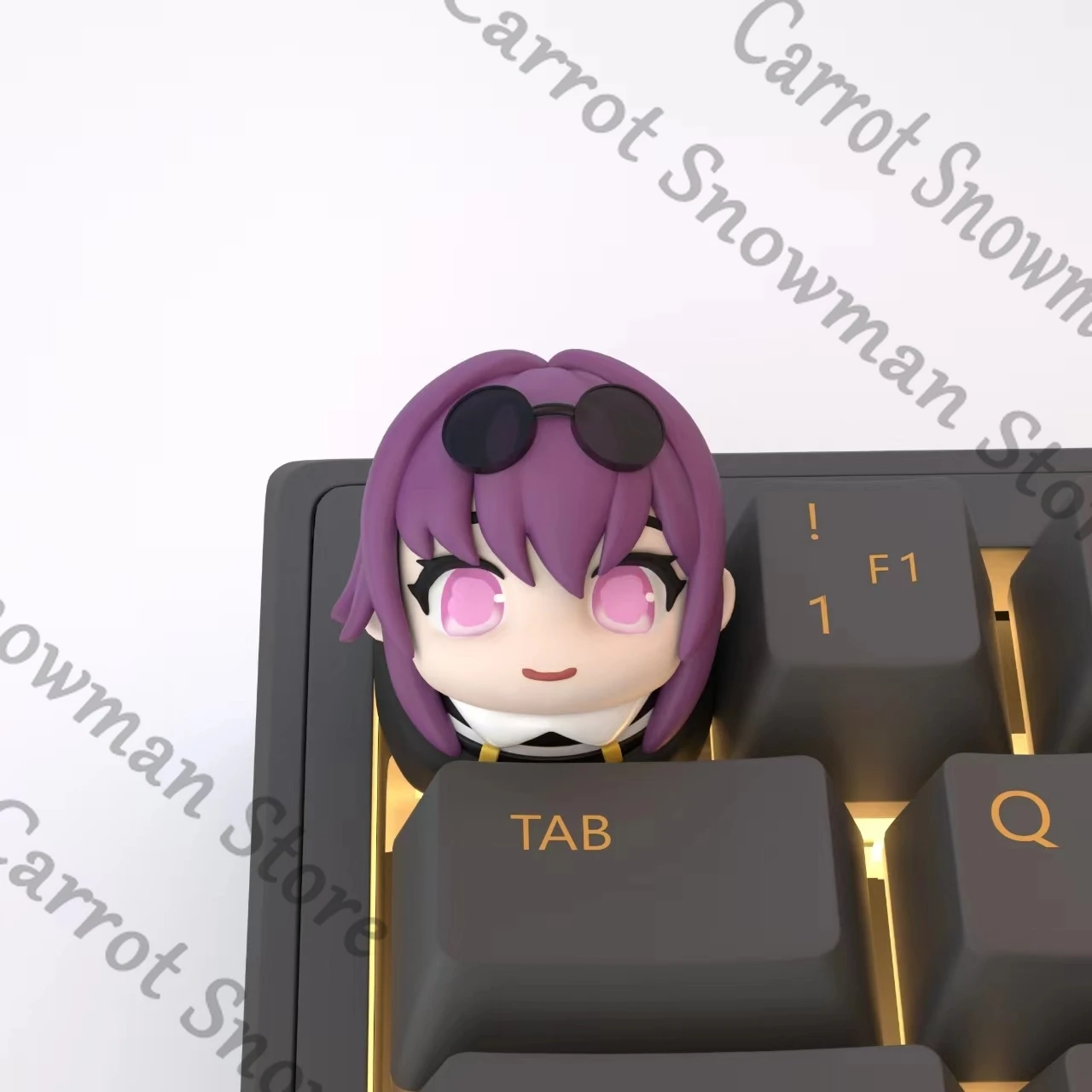 Anime Game Honkai: Star Rail Kafka Q Version Resin Keycap Keyboard Cospaly Decorate Cartoon Gift