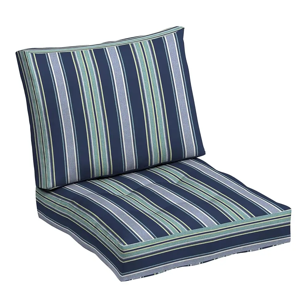 

Arden Outdoor Plush Modern Tufted Blowfill Deep Seat Set, 24 X 24, Rain-Proof, Fade Resistant, Deep Seat Bottom And Ba Cushion