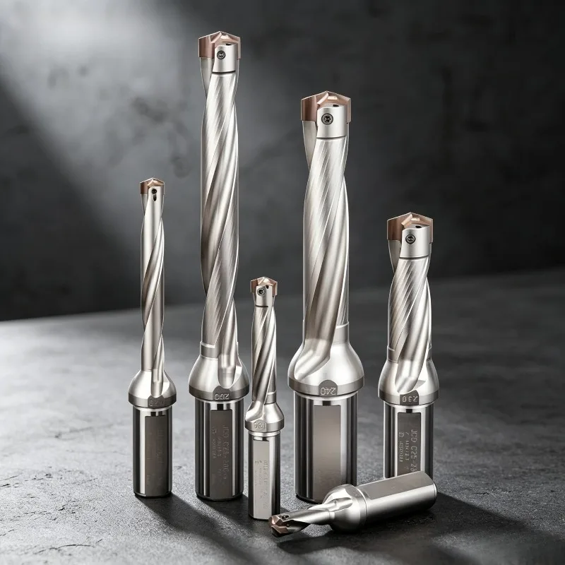 Indexable Crown Drill Bit, Replaceable Insert Type for Lathe Deep Hole Machining