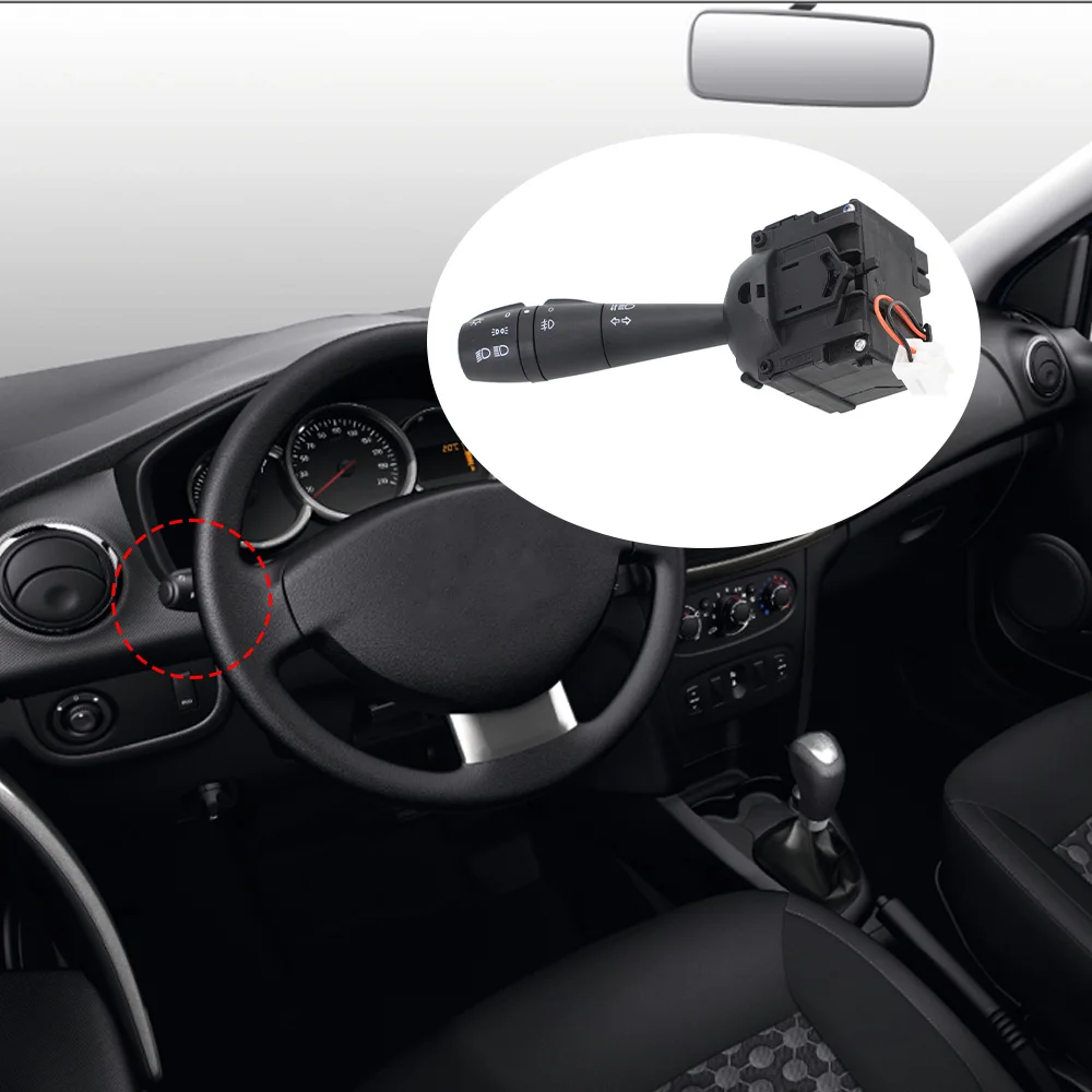 For Dacia Renault Duster Box Logan II Mcv 90 000052074010 8201167977 Turn Signal Switch Lever Multifunction Combination Switch