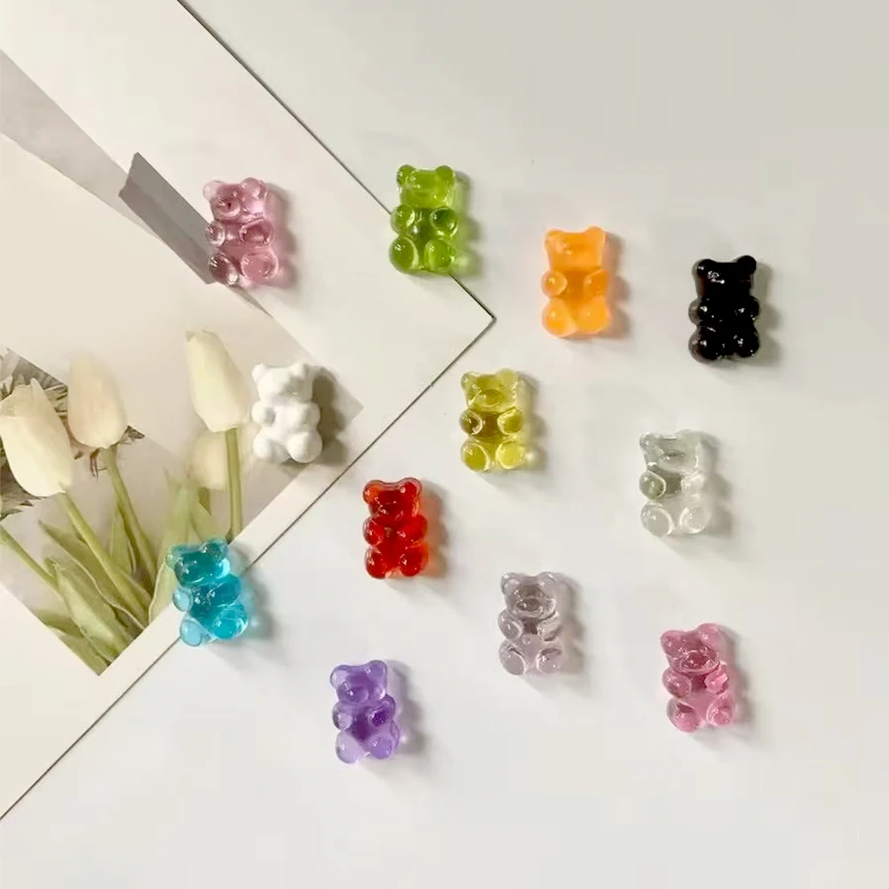 10Pcs Bear Chalkboard and Whiteboard Stickers Cute Decorative Magnets Refrigerator Stickers for Office Kitchen Locker