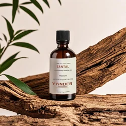 YANDER 100ml Sandalwood Essential Oil Aromatic Woody Fragrance Oil Original Amber Leather No.33 Unisex Eau De Parfum Santal