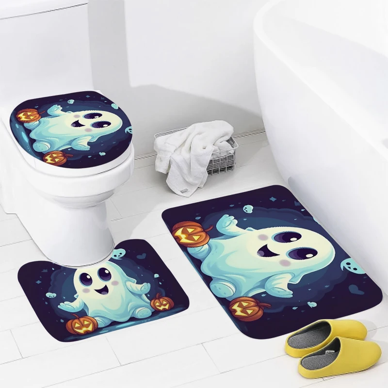 House entrance carpet Home door mat Nordic Living Room Bath Foot bathroom non-slip rugs decoration Halloween Pumpkin Autumn