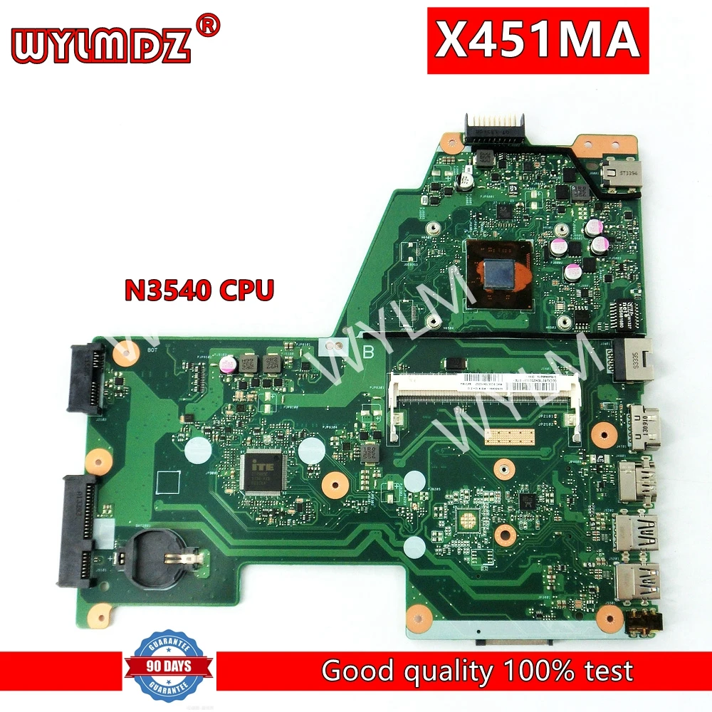 

X451MA With N3540 CPU Notebook Mainboard For Asus F451M X451M X451 X451MA Laptop Motherboard 100% Tested Well