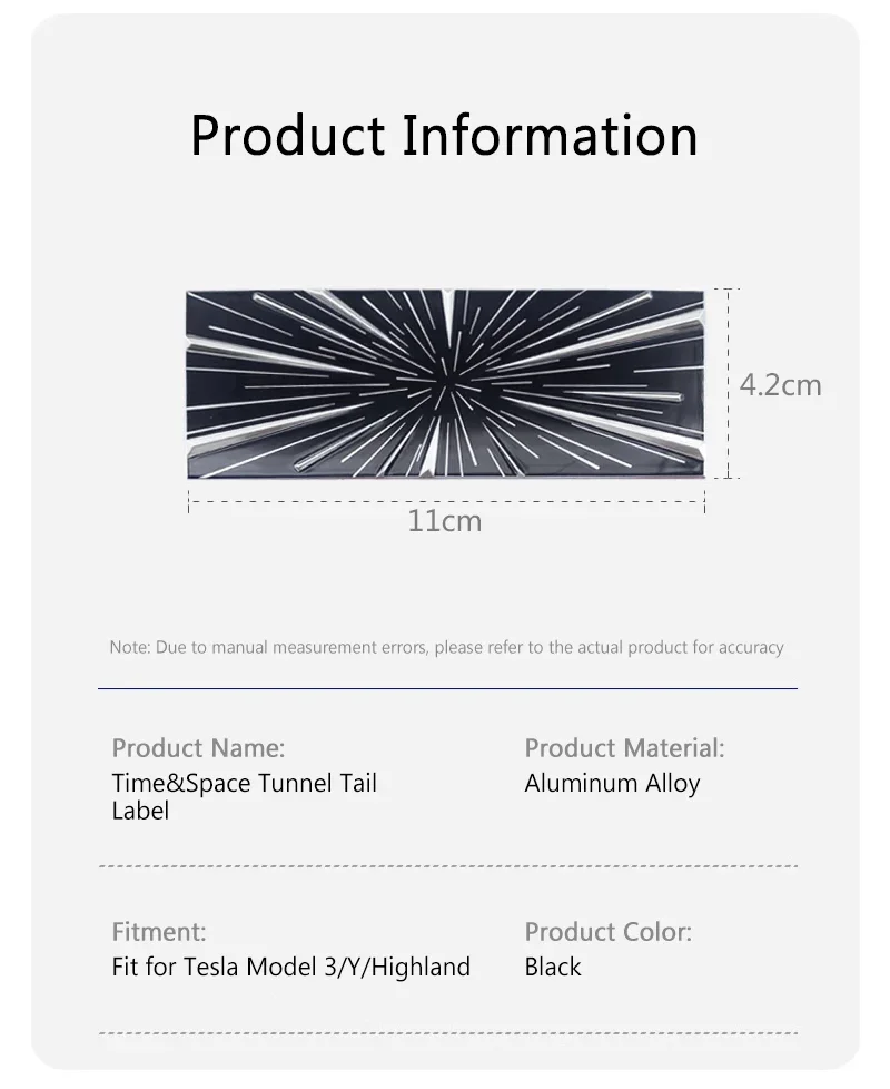 Für Tesla Modell 3/Y/Highland/Juniper 2025 Schwanz Logo Aufkleber Stamm Abzeichen Emblem Aufkleber Auto geändert Zubehör – Detail 15