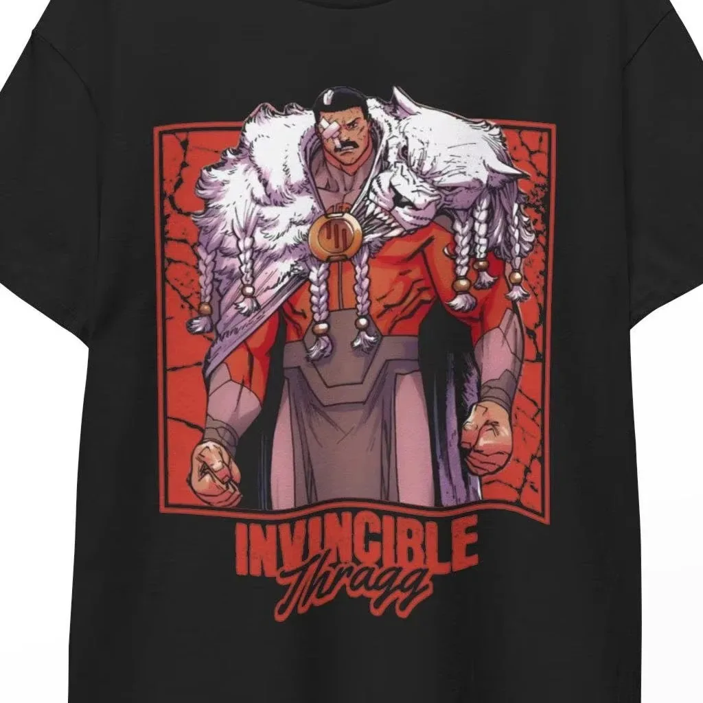 2026 New Invincible Grand Regent Thragg Graphic Cotton Unisex Shirt Summer Trendy Vintage Y2k Fashion Oversize O-neck T-shirt