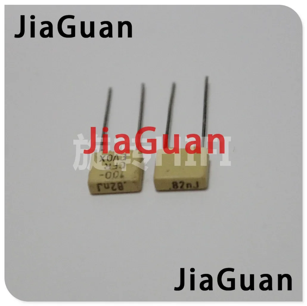 20PCS NEW EVOX CFR5 820PF 100V P5MM yellow capacitor 821/100V EVOX-RIFA CFR 821 820PF/100v 0.82nf 820p free shipping