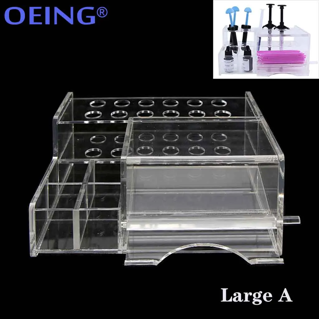 OEING Dental Arcylic Dispenser Power Orthodontic Ligature Tie Box  Chain Placer Organizer Dental Acrylic Organizer Dentist Tool