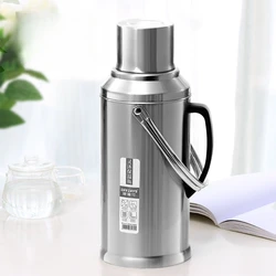 Stainless Steel Hot Water Bottle, Home Heating Pot, Student Dormitory, Thickened, Open Water Bottle, Kitchen Large Capacity Teap