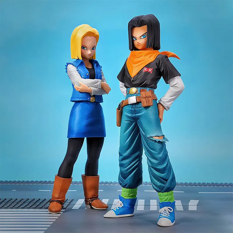 Figurine d'anime Dragon Ball Z Android 17 18 Figurine PVC figurines d'action Statue décoration de bureau Anime périphérique Collection jouets